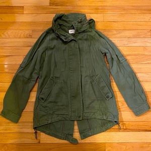 XS Jolt Army Green military coat